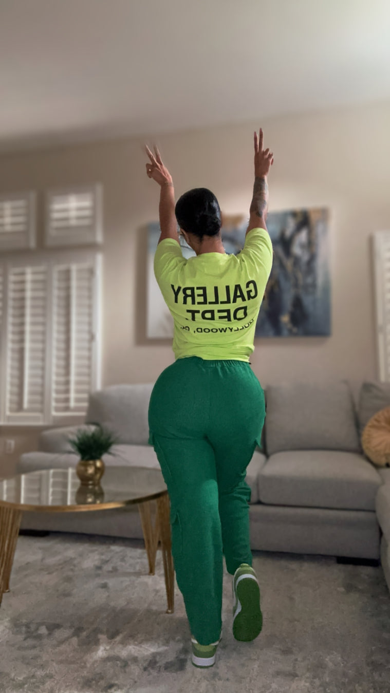 Green Corduroy FLEX pants