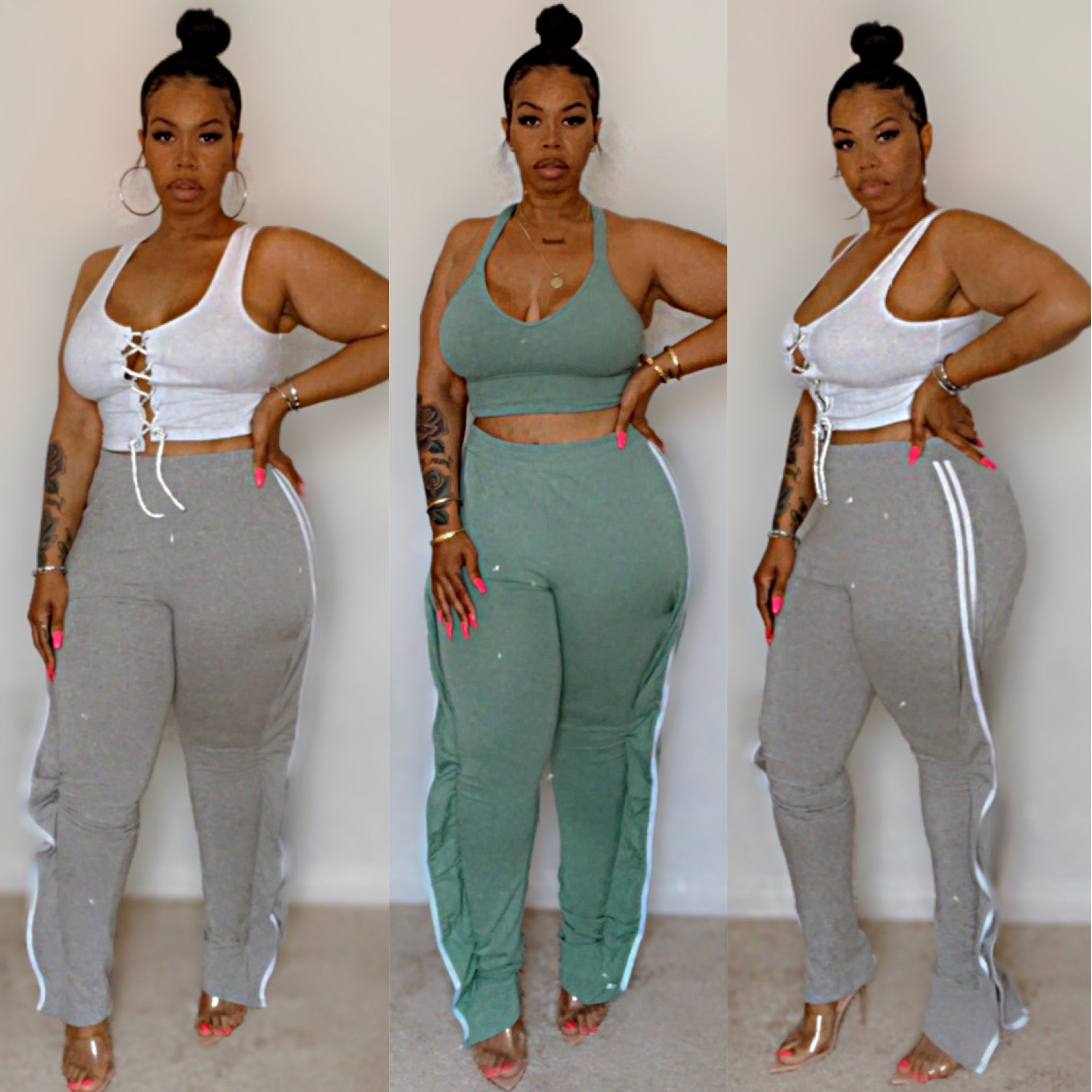 Grey “Money Moves” Joggers