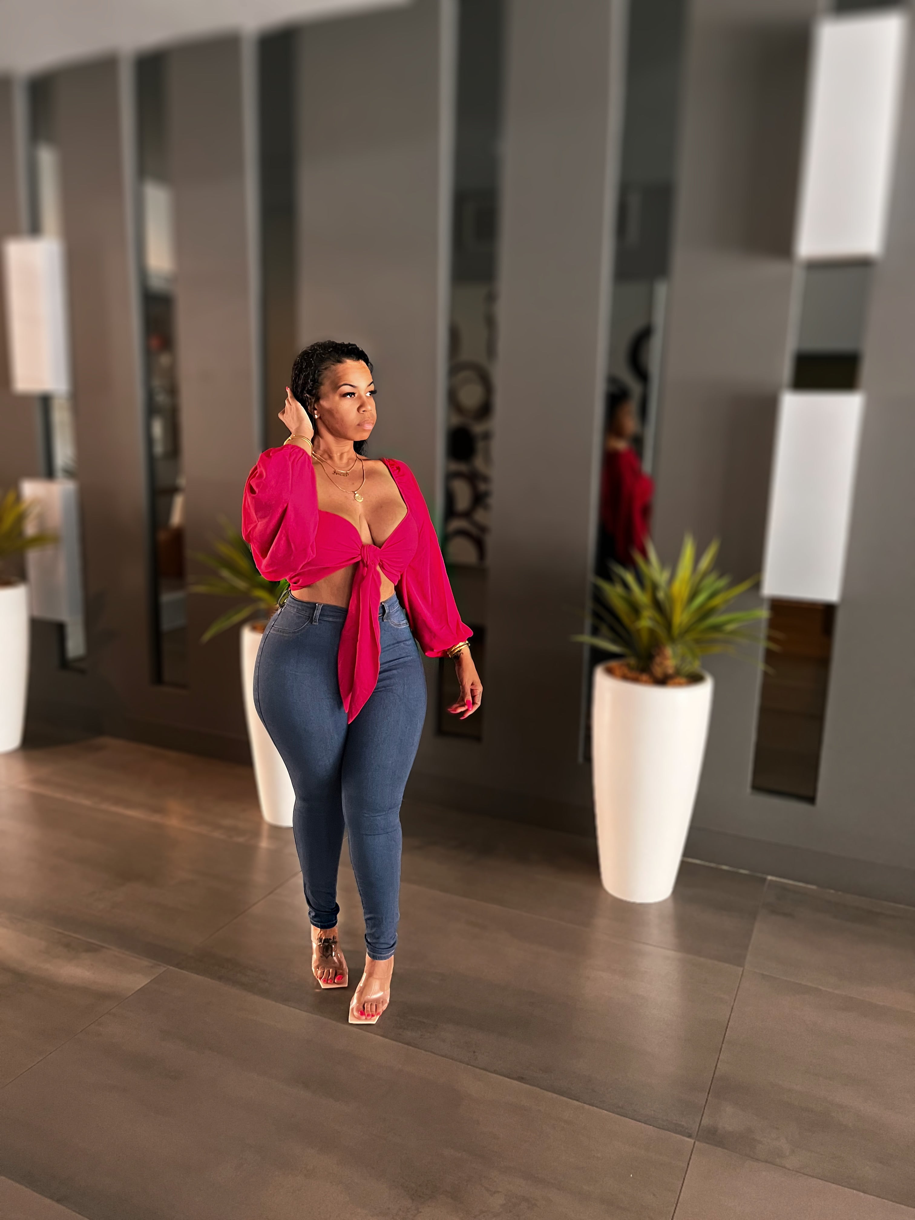 Fuschia “Fancy Me” Top