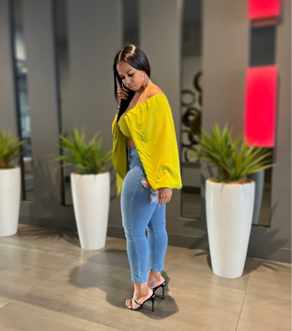 Green “Fancy Me” Top