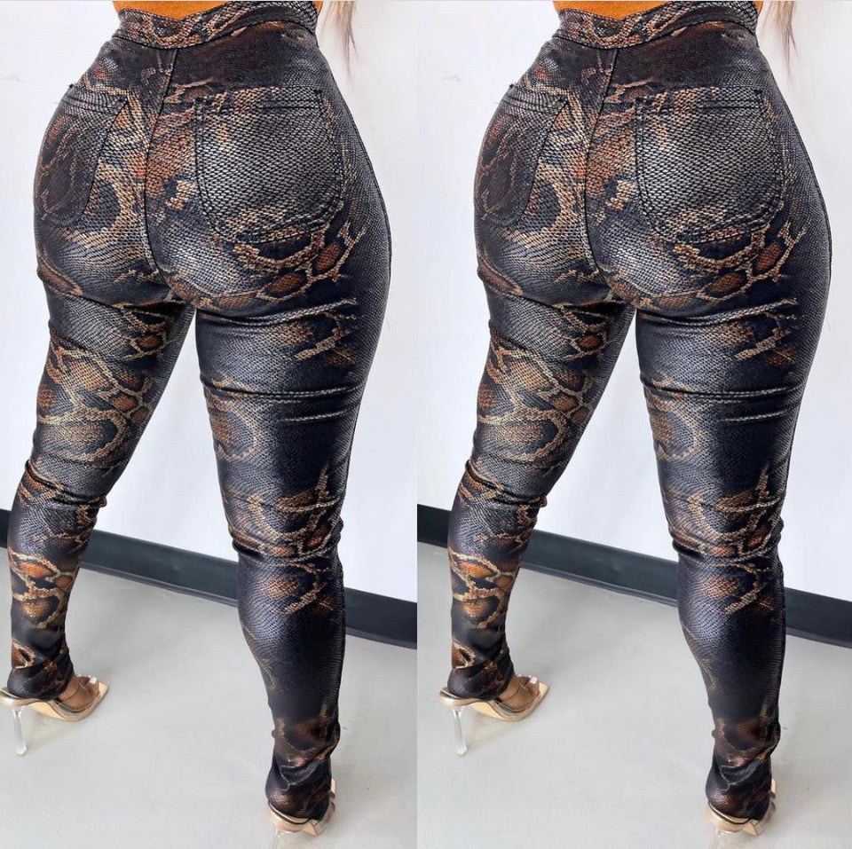 "Lethal" Mid-Waist Pants