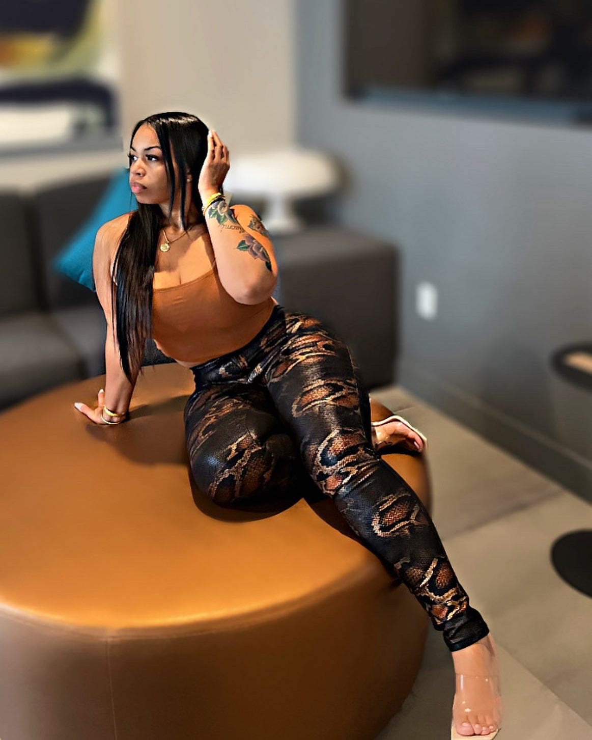 "Lethal" Mid-Waist Pants