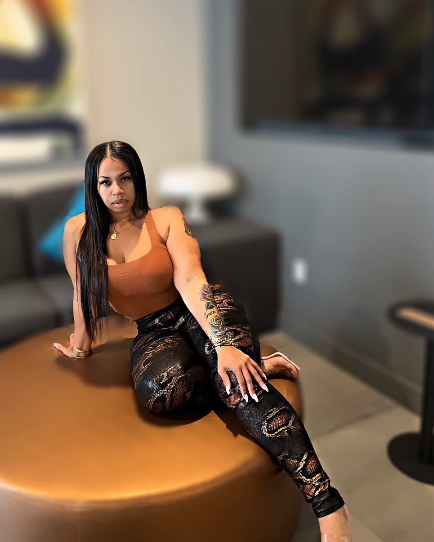 "Lethal" Mid-Waist Pants