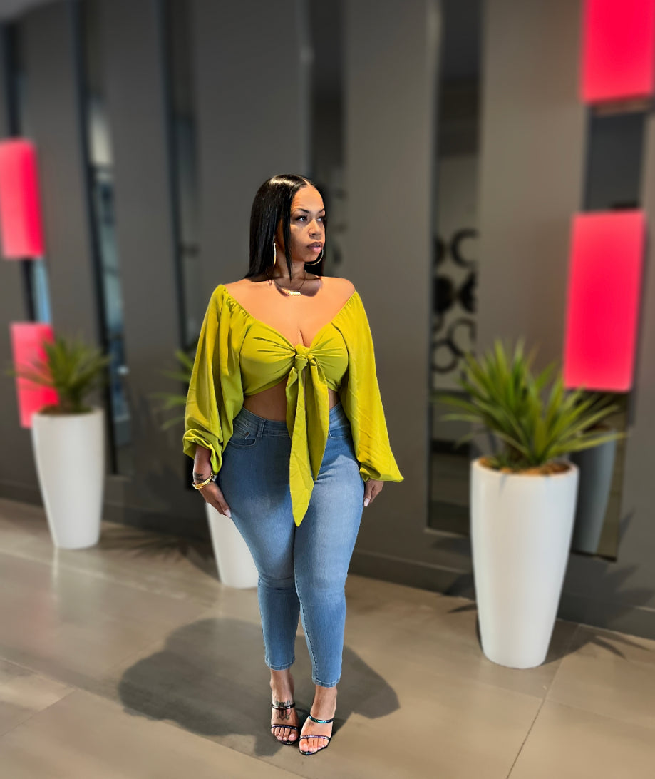 Green “Fancy Me” Top