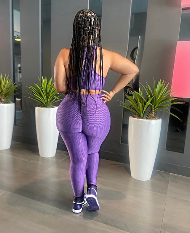 “No Need To Sweat” Purple Set
