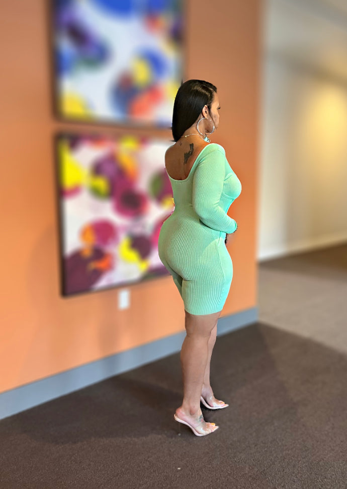 “Mint Conditions” Knit Romper